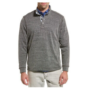 NEW Tommy Bahama Mens Big & Tall Salt Point Half Snap Sweatshirt Gray Size 2XLB